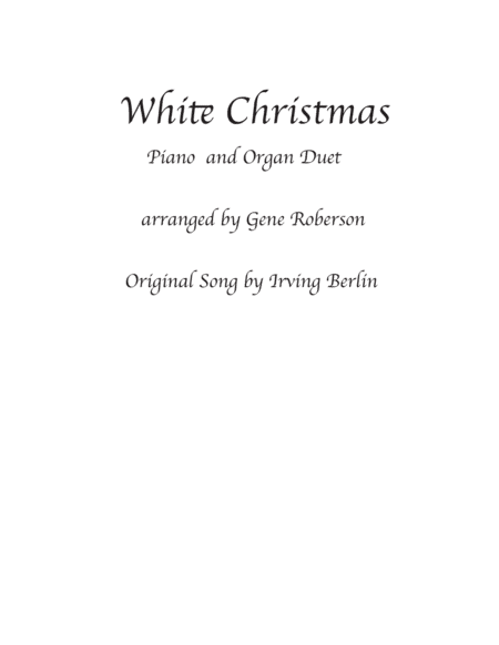 White Christmas (arr. Gene Roberson)