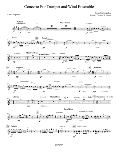 Concerto for Trumpet and Wind Ensemble - Complete Parts