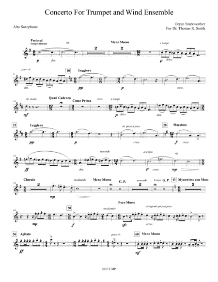 Concerto for Trumpet and Wind Ensemble - Complete Parts
