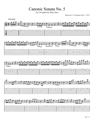 Canonic Sonata No. 5 (arr. Enea Acco)