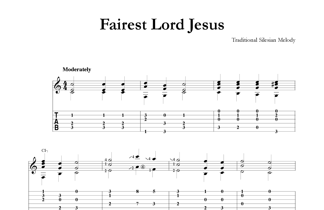 Fairest Lord Jesus (arr. Mark Phillips)