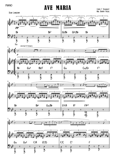 Ave Maria Schubert arr. for Flute & Piano (arr. Rammy Muisc)