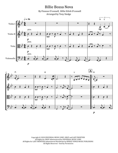 Billie Bossa Nova (arr. Tony Stedge)