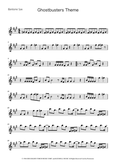 Ghostbusters (arr. Ygor Nunes)