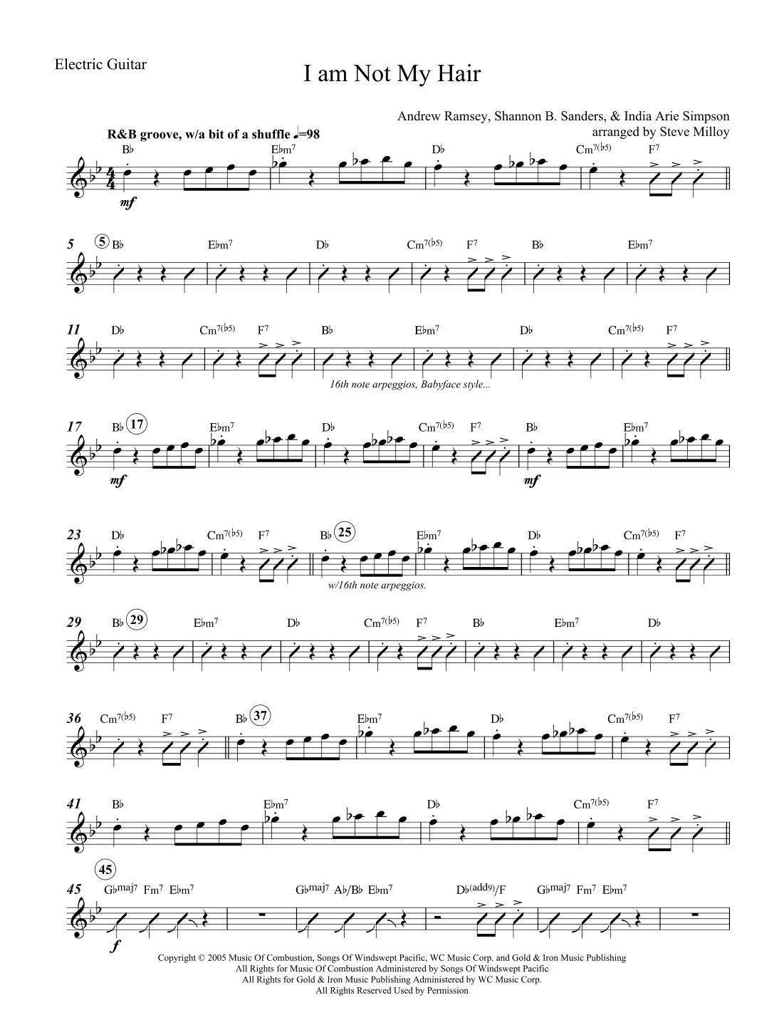 I Am Not My Hair (arr. Steve Milloy)