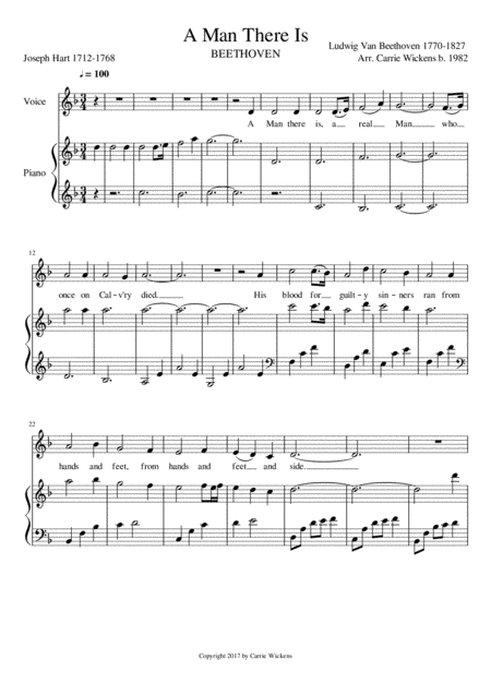 A Man There Is (arr. Carrie Wickens)