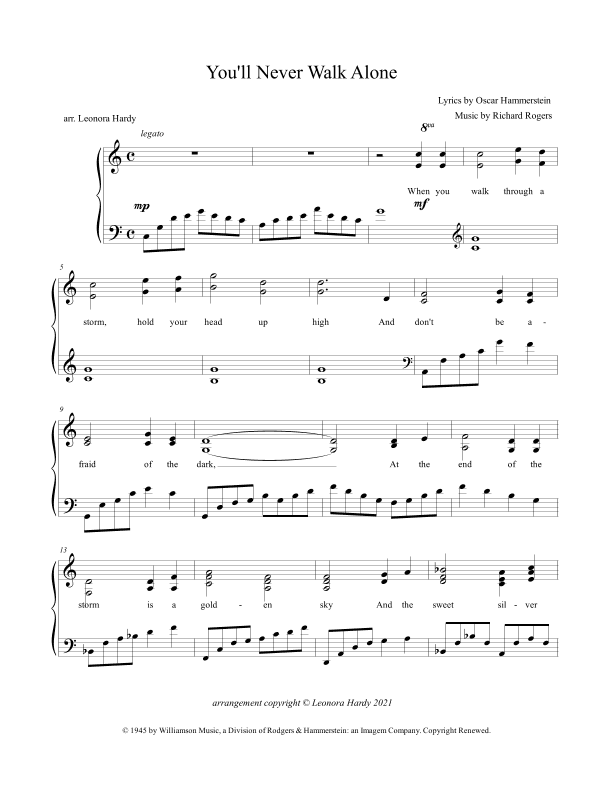 You'll Never Walk Alone (arr. Leonora Hardy)