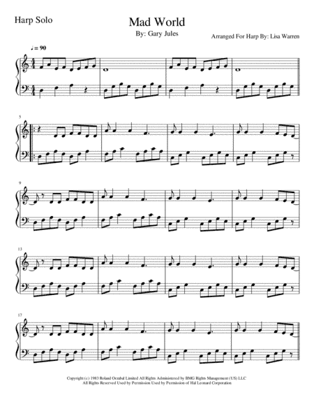 Mad World (arr. Lisa Warren)