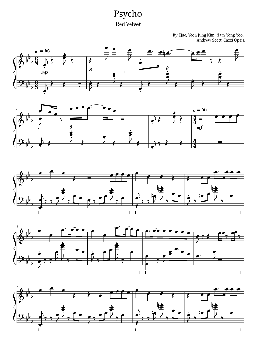 Psycho (arr. poon)