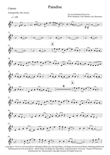 Paradise (arr. Alex Souza)