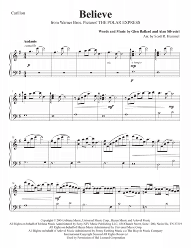 Believe (arr. Scott R. Hummel)