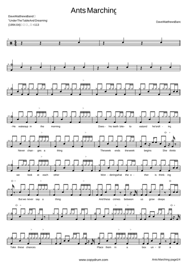 Ants Marching (arr. COPYDRUM)