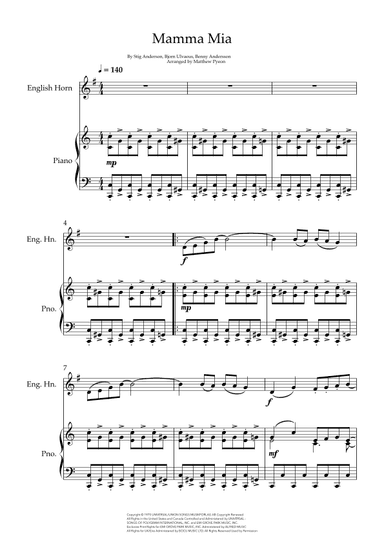 Mamma Mia (arr. Matthew pyeon)