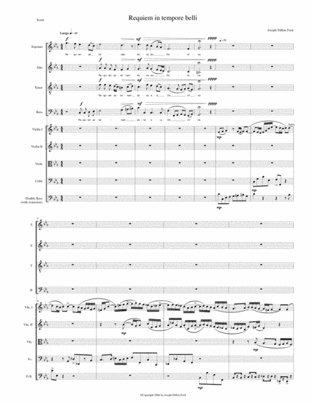 Requiem in tempore belli (Requiem in Time of War) for SATB choir and strings