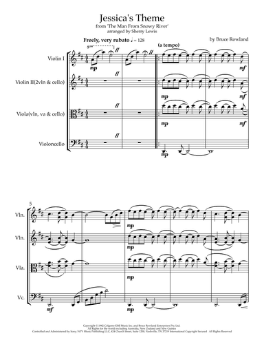 Jessica's Theme (breaking In The Colt) (arr. Sherry Lewis)