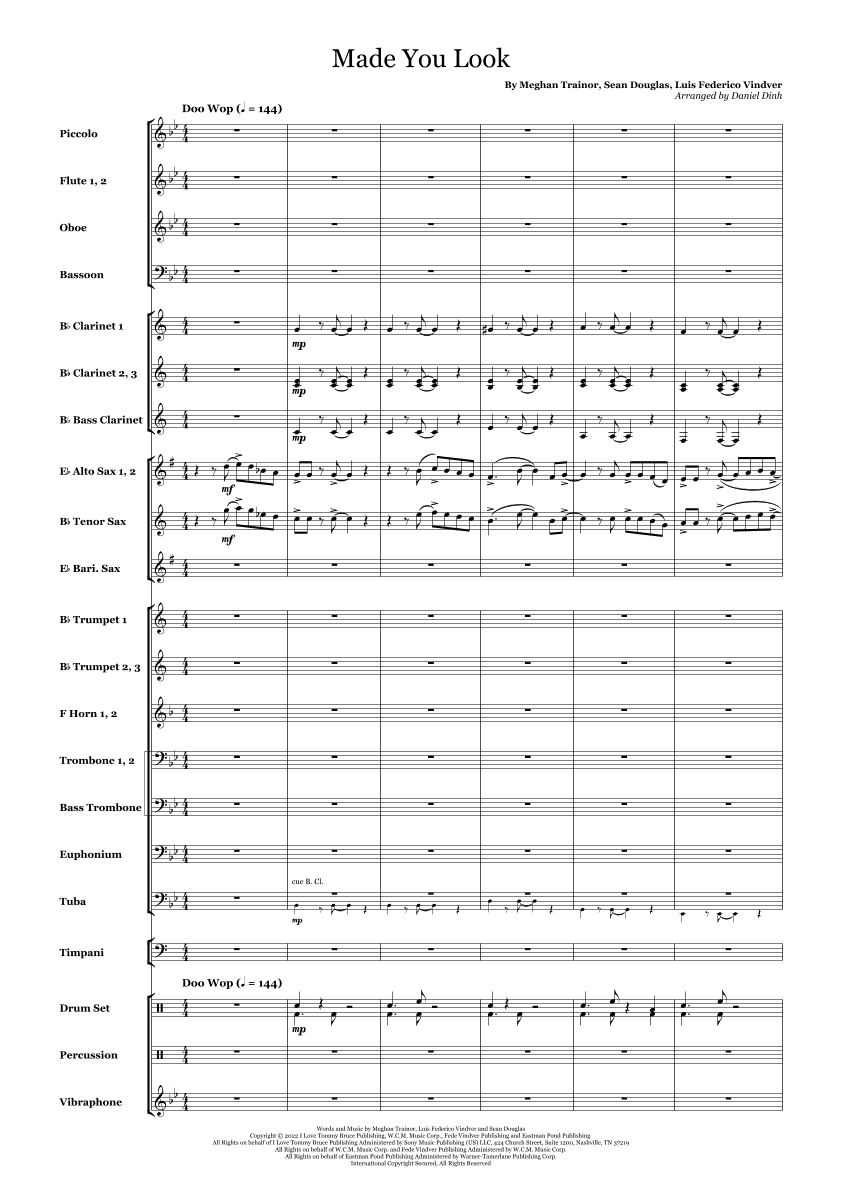 Made You Look (arr. Daniel Dinh)