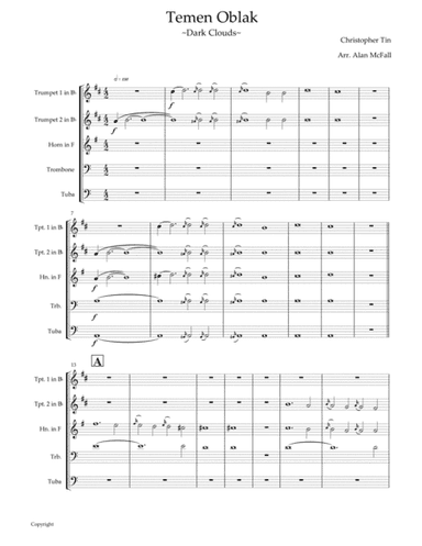 Temen Oblak (arr. Alan McFall)