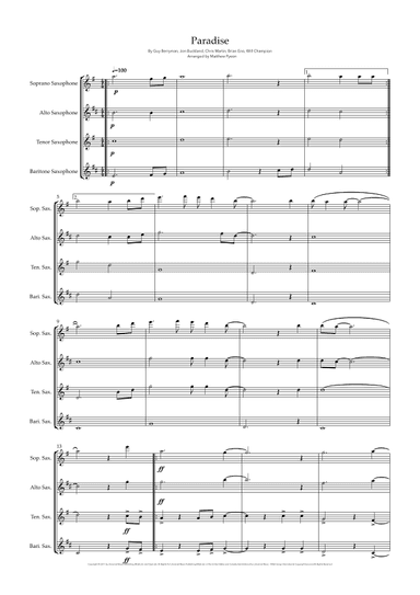 Paradise (arr. Matthew pyeon)