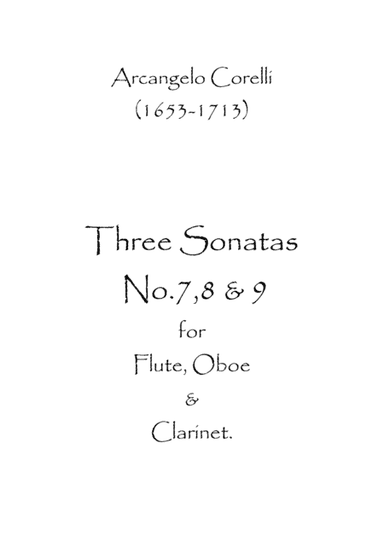Three Sonatas No.7,8 & 9 (arr. Spence Bundy)