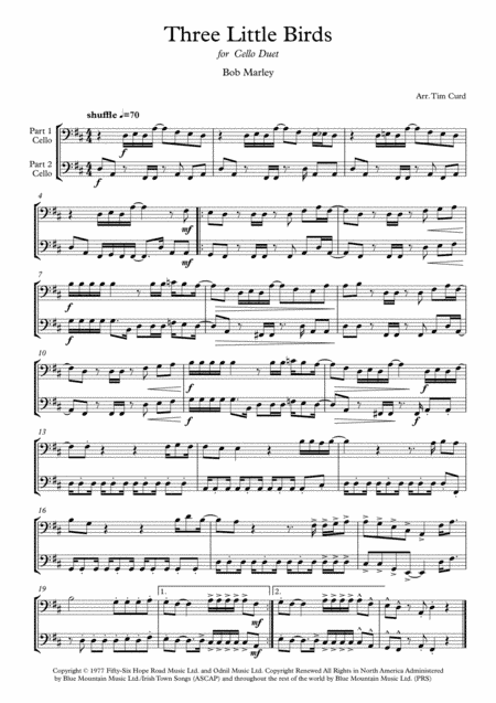 Three Little Birds (arr. Tim Curd)