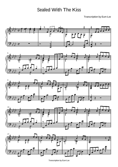 Sealed With A Kiss (arr. Eum Lee)