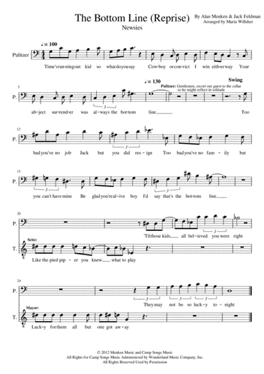The Bottom Line (arr. Maria Willsher)