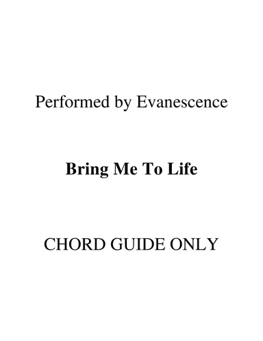 Bring Me To Life (arr. RWM)