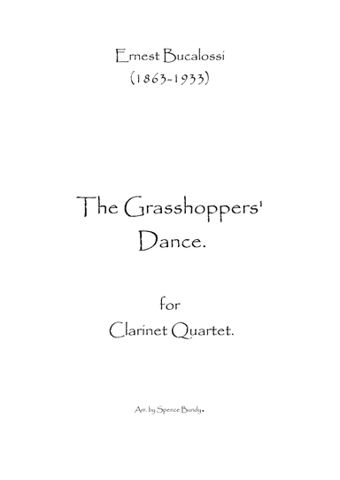 The Grasshoppers' Dance (arr. Spence Bundy)
