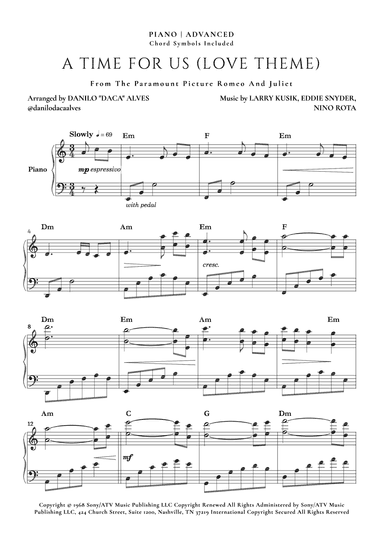 A Time For Us (love Theme) (arr. Danilo "Daca" Alves)