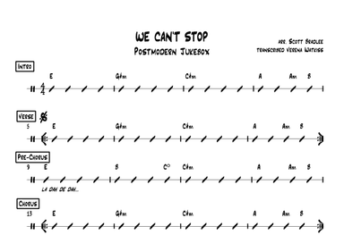 We Can't Stop (arr. V Watkiss)