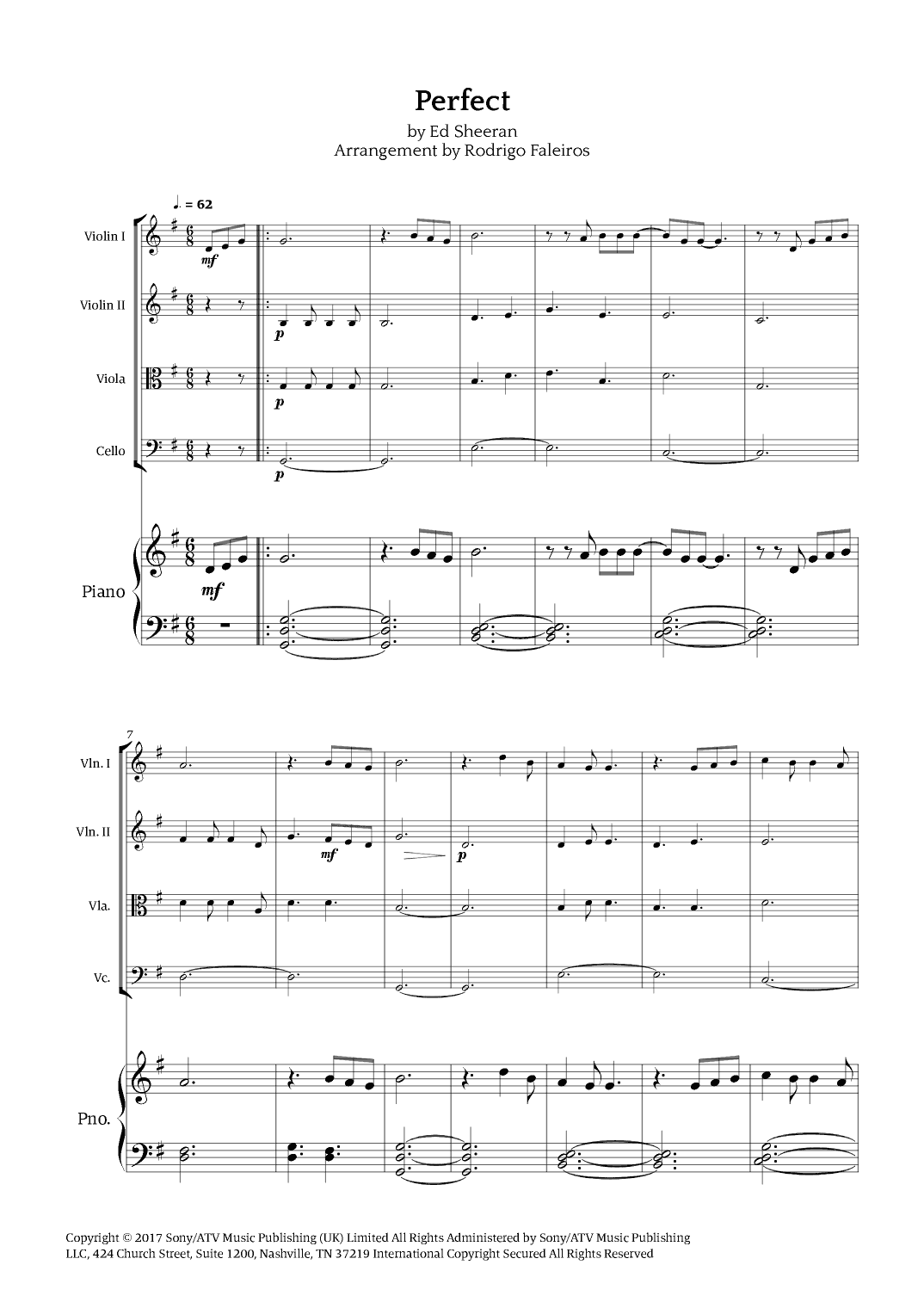Perfect (arr. Rodrigo Faleiros)