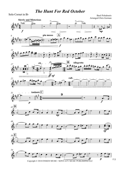 The Hunt For Red October - Score (arr. Chris Gorman)