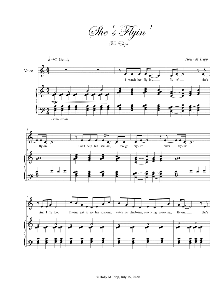 She's Flyin' - Vocal Solo