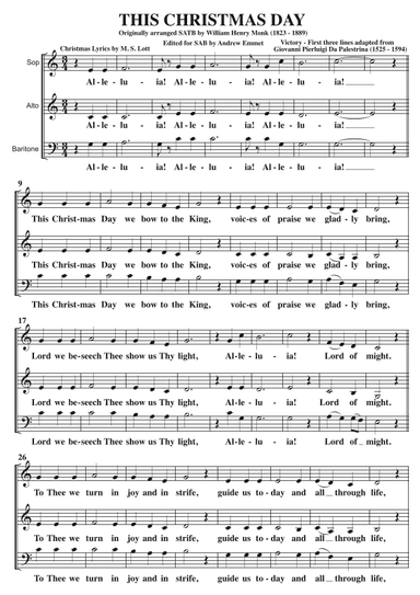 This Christmas Day A Cappella SAB (arr. Andrew Emmet)