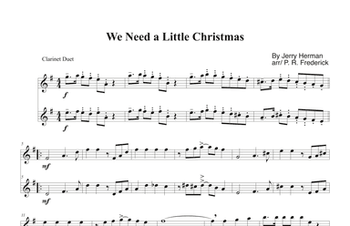 We Need A Little Christmas (arr. P. R. Frederick)