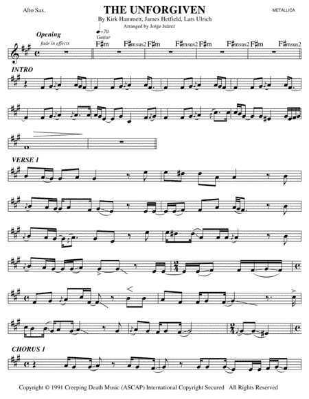 The Unforgiven (arr. Jorge Juárez)