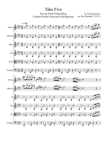Take Five (arr. Ray Kamada)