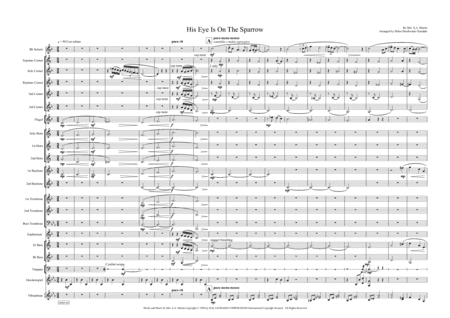 His Eye Is On The Sparrow (arr. Helen Douthwaite-Teasdale)