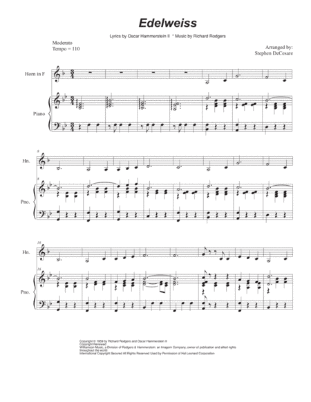 Edelweiss (arr. Stephen DeCesare)