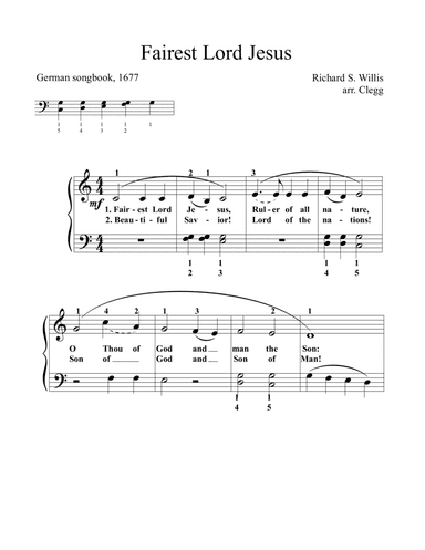 Fairest Lord Jesus (arr. Colleen Clegg)