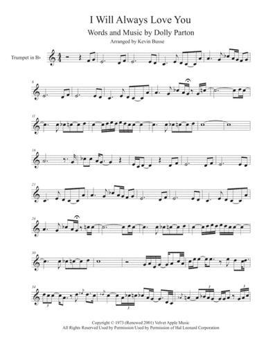 I Will Always Love You (arr. Kevin Busse)