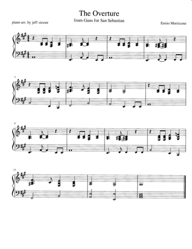 Guns For San Sebastian (cues) (arr. jeff siesser)