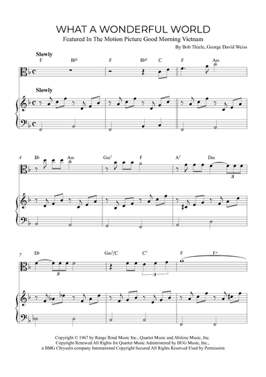 What A Wonderful World (arr. Alex Nunes Rodrigues)