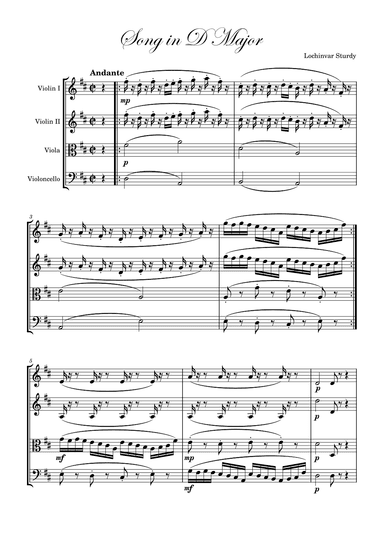 Song in D Major