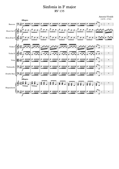Sinfonia in F major RV 135