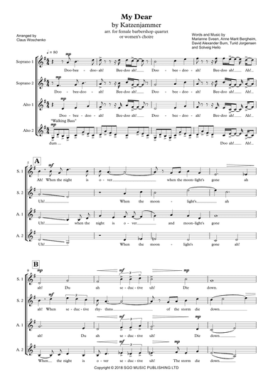 My Dear (arr. Claus Woschenko)