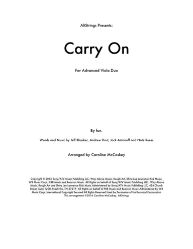 Carry On (arr. Caroline McCaskey)