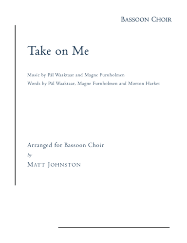 Take On Me (arr. Matt Johnston)