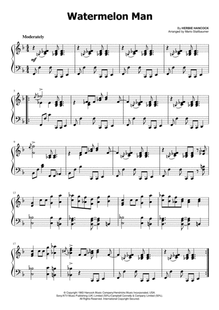 Watermelon Man (arr. Mario Stallbaumer)