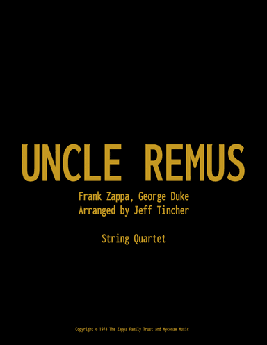 Uncle Remus (arr. Jeff Tincher)